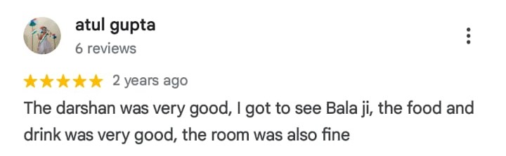 Google reviews
